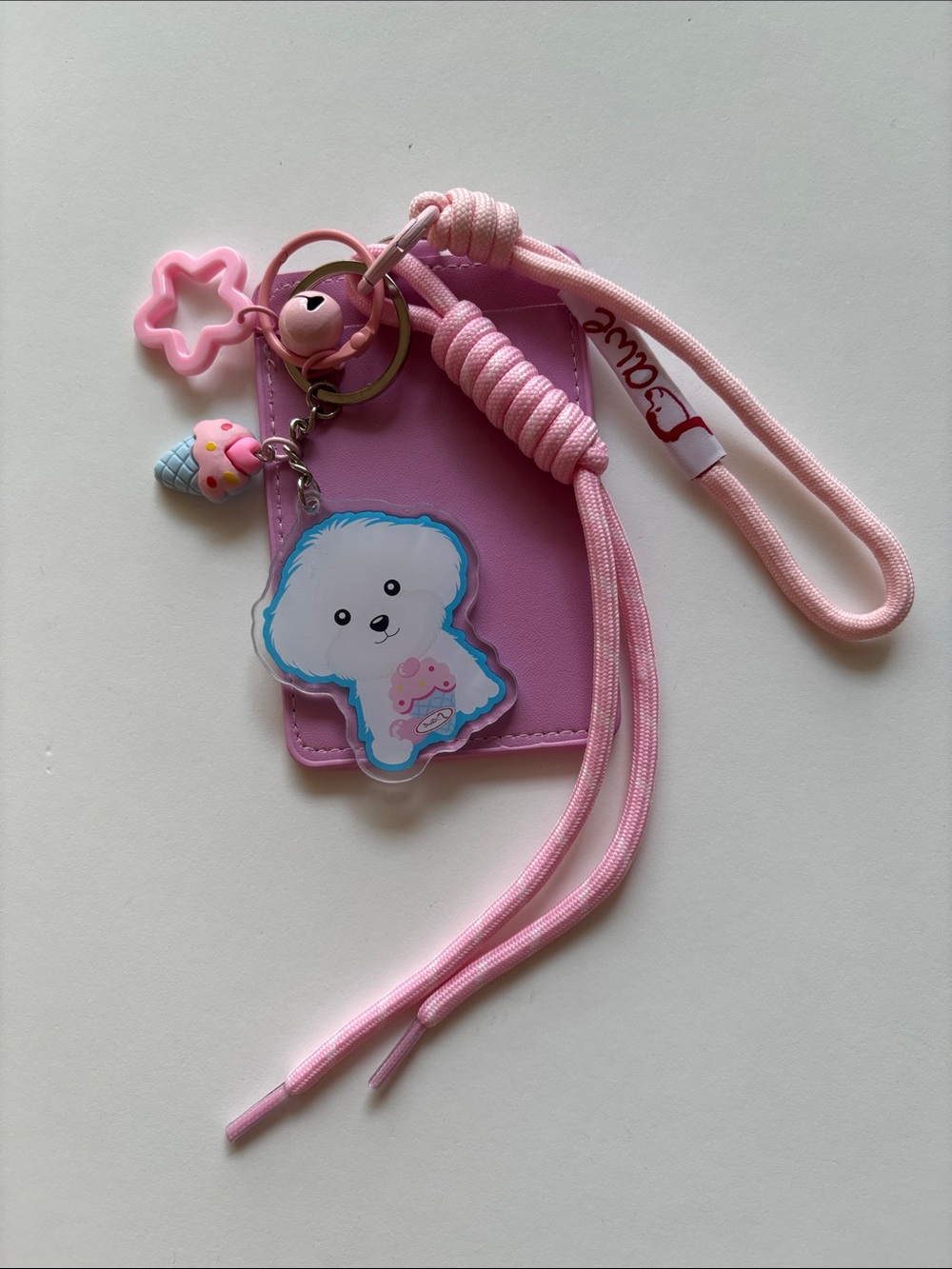Maltese Lanyard Card Holder with Charms